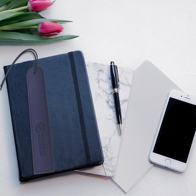 PU Leather Desk Mat| Premium Mouse Pad with Bonus Coaster | Stylish, Durable, Waterproof Mouse Pad for Office & Home (Navy Blue, XXL - PU Gift Set)