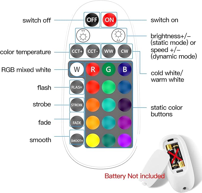 3" Smart Recessed Light 12Pack, Compatible with Alexa Google Home, WiFi & Bluetooth, RGBCW, 2700K~6500K CCT Selectable, Dimmeble, Multicolor, 3 Inch Remote Control Can-Killer LED Downlight