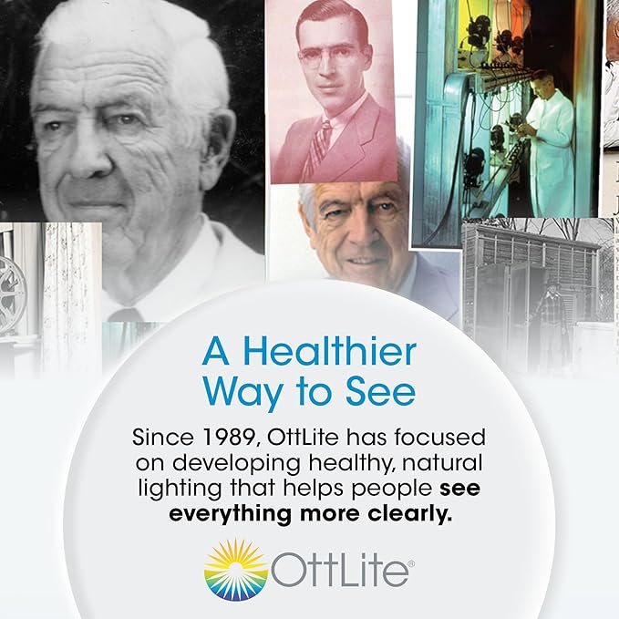 Ottlite ClearSun LED Desk Lamp with Wireless Charging - 3 Color Temperature Modes, Flexible Gooseneck - Task Lamp for Home, Reading, Office & College Dorms