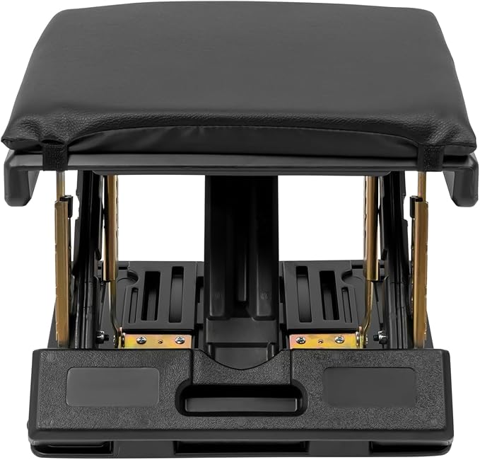 Adjustable Foot Rest for Under Desk, 4 Level Height and Angle Adjustment Leg Rest, Max Load 176lbs Soft Foot Rest Pad, Ergonomic Foldable Footrest with Detachable Cushion for Office, Home