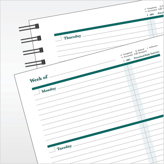 FranklinCovey - Undated Planner | Weekly - Wire-Bound Planner (7” x 8.5” X 1”)