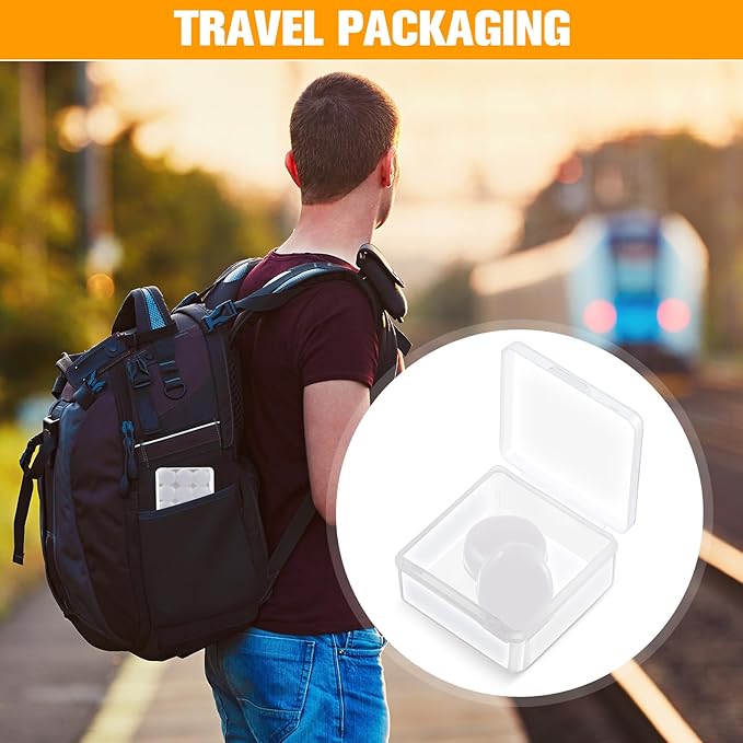 Frienda 21 Pairs Ear Plugs for Sleeping Reusable Moldable Silicone Earplugs Soft Noise Cancelling Earplugs Sound Blocking Ear Plugs with Case for Swimming Concert 32dB NRR (White)