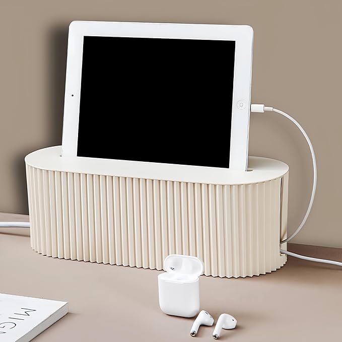 Cord Organizer Box Cable Management Box Power Strip Storage Box for TV, Computer, Laptop