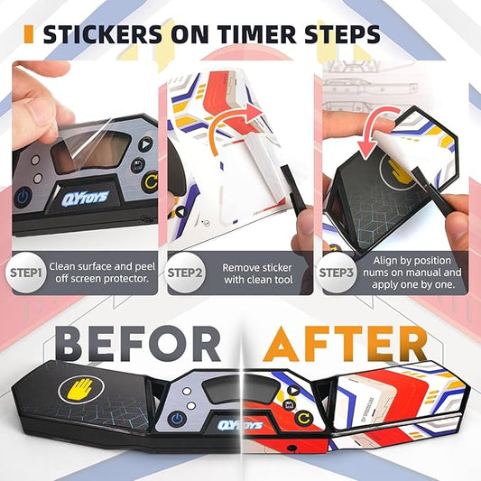 Professional Speed Cube Timer,Touch Control Timer with Display,Cube Race Stack Competition a Great Gift for Boys and Girls