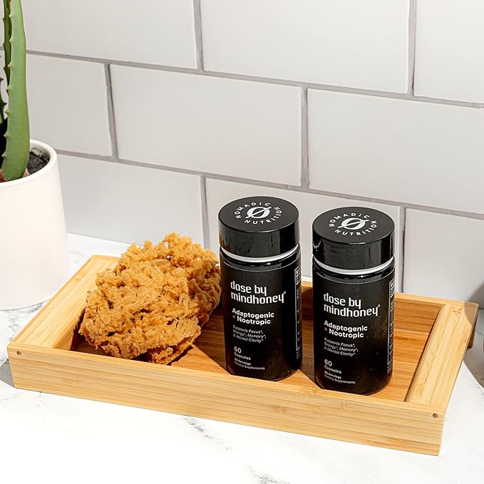 MINDHONEY | DOSE 60 Count, Premium All-in-One Nootropic Brain Supplement | Focus, Mood, Energy, & Memory | Functional Mushrooms & Adaptogens - Lion’s Mane, Ashwagandha, L-Theanine, Bacopa, & Vitamins