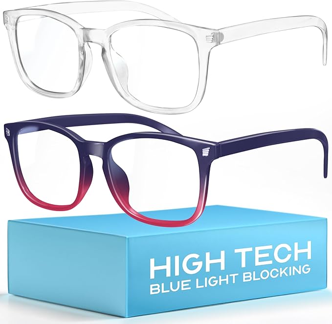 livho High Tech Blue Light Glasses - Advanced up to 99% Blue Light Blocking Computer Glasses - Screen Fatigue & UV Protection