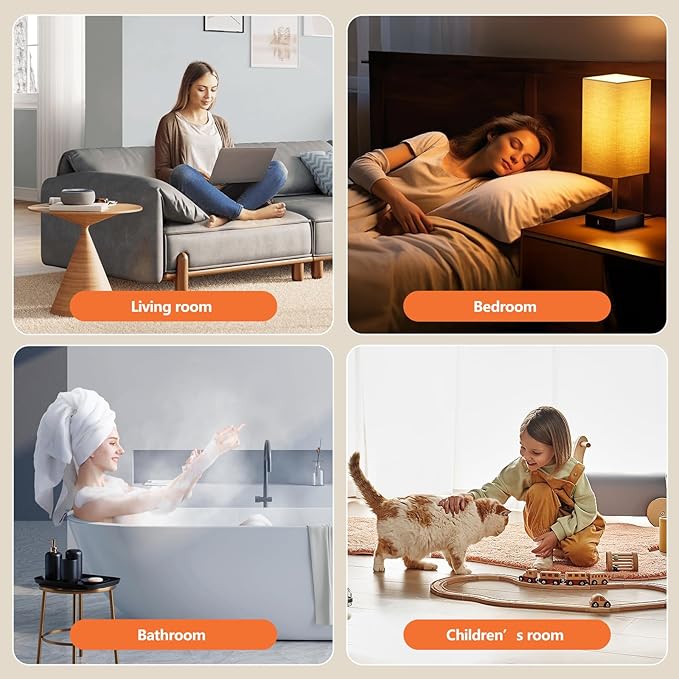 Ultrasonic Essential Oil Diffuser Set with 12 Best Aromatherapy Oils, Gift Box & Bag, Himalayan Salt Lamp Diffuser,Cool Mist Humidifier for Bedroom, Scent Diffusers for Home