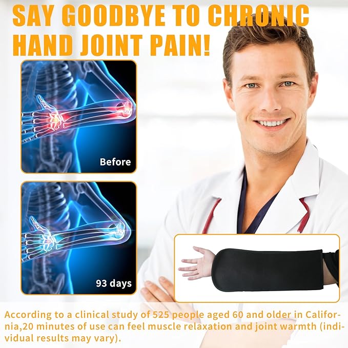 Red-Light-Therapy-for-Hands,2025 Upgraded 150 Dual Wavelength LED,4 Modes Infrared Light Therapy for Finger Wrist Pain Relief,Consisting of Adjustable Power and Time Controller(16.5IN*7.8IN)