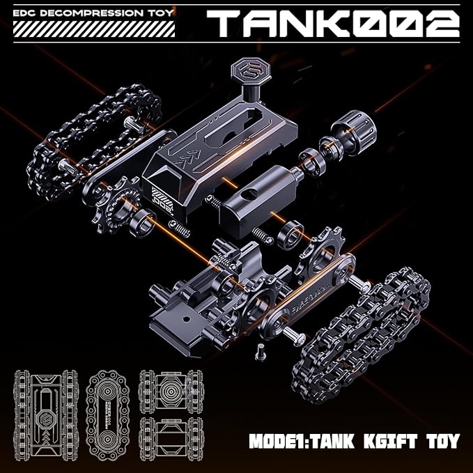 4 in 1 Fidget Slider Roller Chain Spinner Combo, Metal Chain Fidget Toy with Tactile Feedback & Clicking Sounds, Stress Relief Sensory Toy for Adults, Focus Tool for Work Study Waiting