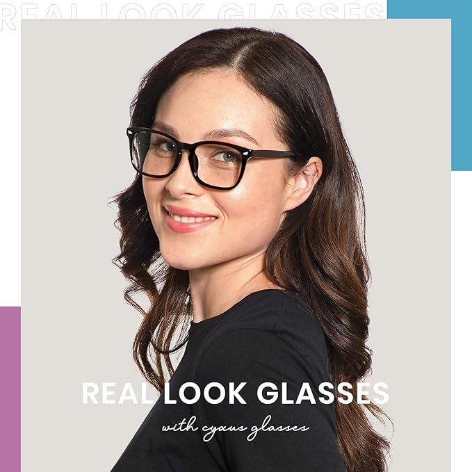 Cyxus Blue Light Glasses for Men Women Reduce Eye Strain UV Blocking for Computer Screen 8082