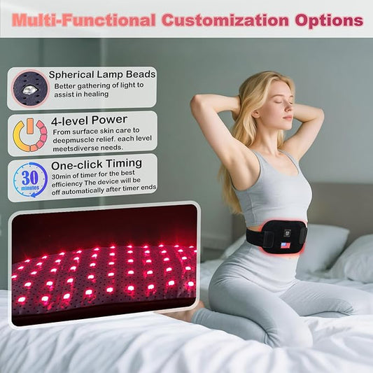 Red-Light-Therapy-for-Hands,2025 Upgraded 4 Modes Infrared Light Therapy for Finger Wrist Pain Relief,60 Dual Wavelength LED,Consisting of Adjustable Power and Time Controller,12.4 * 6.1IN