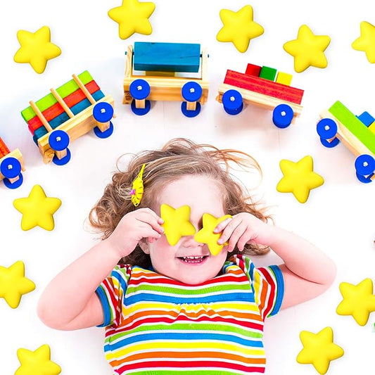 30 Pieces Star Stress Ball Bulk Mini Foam Stress Relief Ball for School Carnival Reward, Student Prizes, Party Bag Fillers