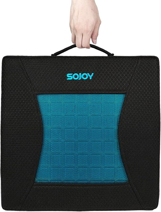 Sojoy Gel Seat Cushion,Portable Memory Foam Chair Seat Cushion for Car,Office,Wheelchair,Lower Back, Sciatica and Tailbone Pain Relief