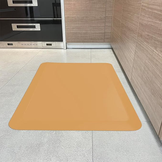 1" Extra Thick Anti Fatigue Floor Mat 70" L x 17" W,Kitchen Mat, Standing Desk Mat,140D Advanced PU Foam Ergonomic Comfort at Home, Office, Garage, Sink (Orange)