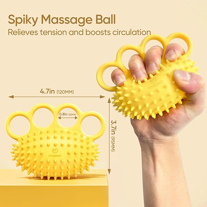 FitBeast Hand Exercise Ball Setโ3 Pack Hand Squeeze Balls for Hand Therapy, Grip Strength, Finger & Wrist Training, Stress Balls for Adults, Ideal for Rehab, Arthritis, Carpal Tunnel