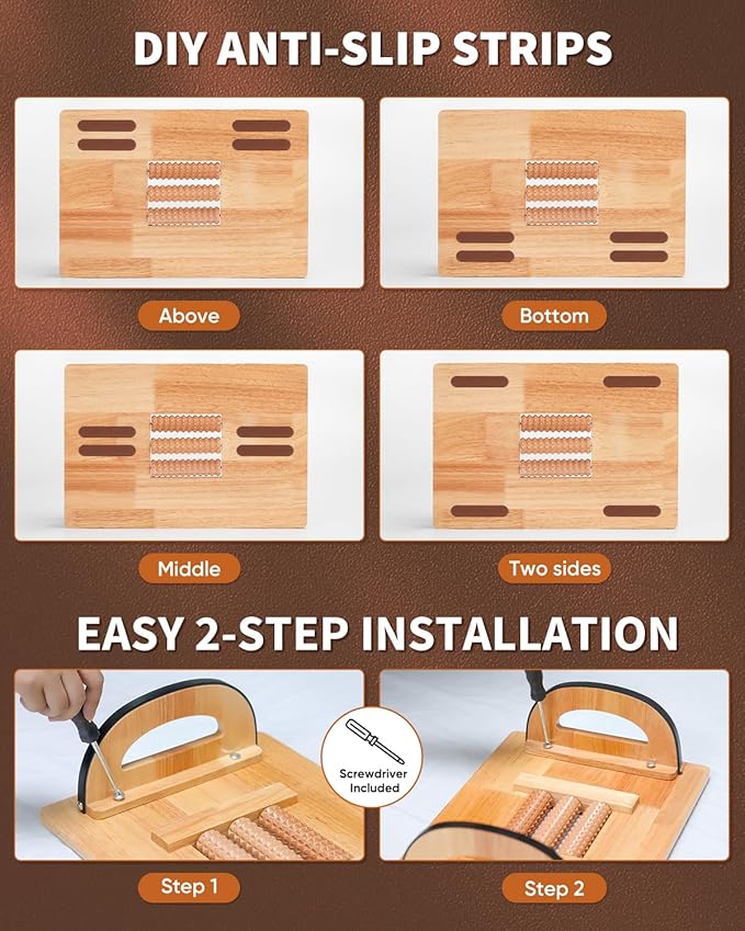 ONUEMP Foot Rest for Under Desk at Work, Wooden Small Foot Stool Footrest with Roller Massager, Ergonomic Rocking Office Footstool Desk Stool for Feet, Leg Rest Rocker Stand for Chair Computer Gaming