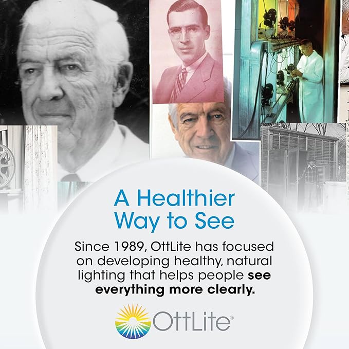 Ottlite Stretch LED Desk Lamp with Wireless Charging - ClearSun LED Technology, 3 Color Temperature Modes with Touch Sensitive Controls & Flexible Gooseneck Arm for Home, Office & Dorms