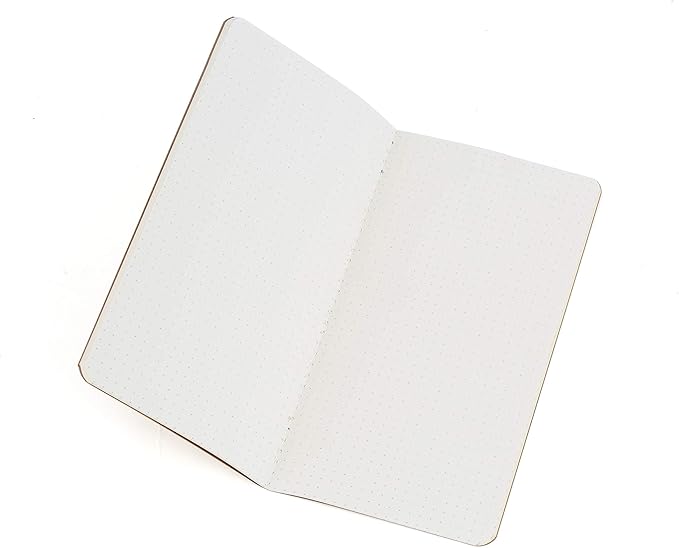 WANDERINGS Dotted Regular Size Travelers Notebook Inserts | 4.25" x 8.25"/11cm x 21cm | 100 gsm Paper | 3 Hand-Stitched Booklets/180 Pages | Travelers Notebook Refills for Journals, Diaries, Planners