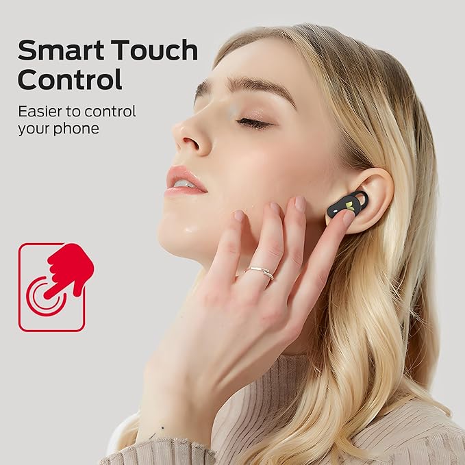 Monster N-Lite 210 Wireless Earbuds, Bluetooth 5.4 in-Ear Stereo Headphones, Built-in Mic for Crystal Clear Call, 32H Playtime, Type-C Charging, Waterproof in-Ear Ear Buds Earphones for Sports, Black