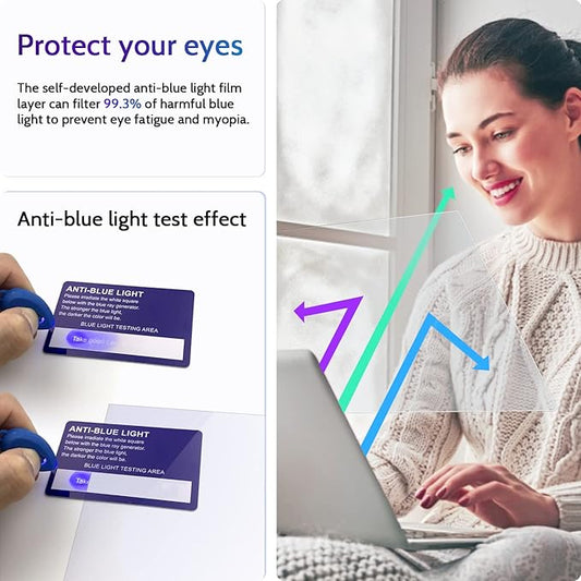 3 Pcs Anti Blue Light Screen Protector for Laptop 13.4"/13.3" 16:10, 13In Computer Monitor Glare Filter UV Blocker Shield Cover Eye Protection Film
