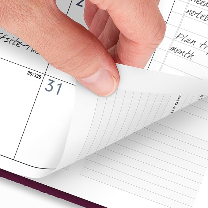 AT-A-GLANCE 2026 Appointment Book Planner, Weekly & Monthly, 8.25" x 11", Large, Half-Hourly, Contemporary, Purple (70940X1426)