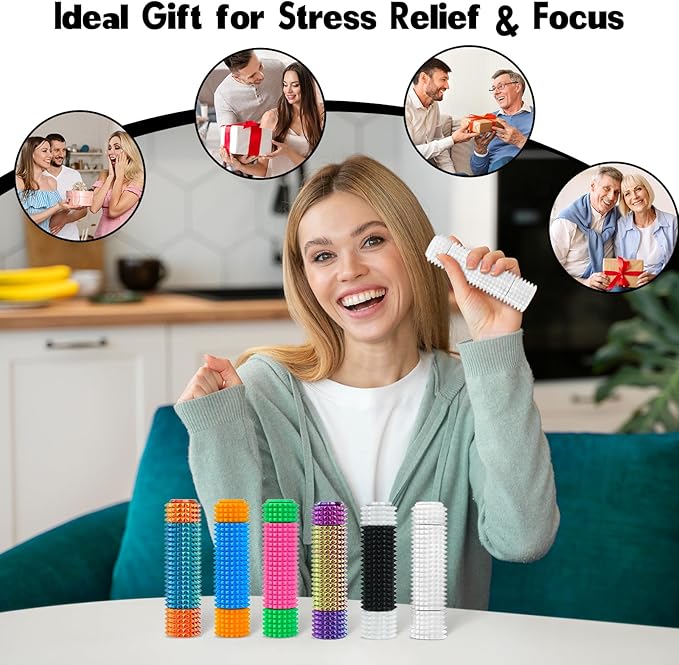 Little Pain Stim Ouchies Fidget Toys for Adults,3D Printed Spiky Pain Stim, Sensory Fidget for Stress & Anxiety Relief, ADHD, Autism,Office Desk Toys, Gifts for Men & Friends