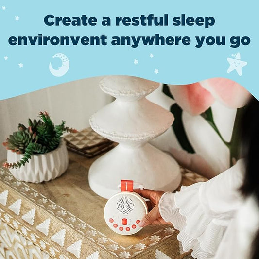 SlumberPod SlumberCalm Portable Sound Machine | White Noise Sound Machine Baby | Shhh Mode | 21 Relaxing Sleep Sounds | Travel Sound Machine | Rechargeable Night Light | Baby Registry Gift