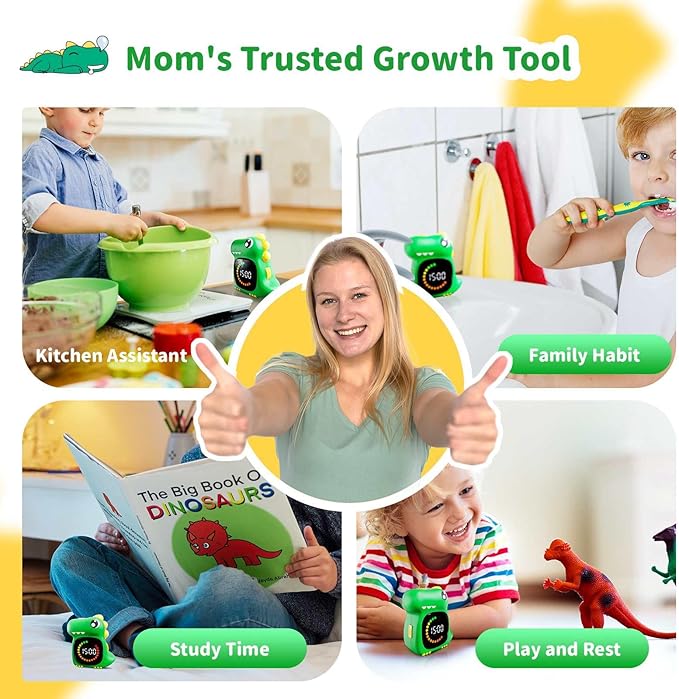 Visual Timer for Kids Silent Visual Timer for Toddlers Time Out and LED Digital Toddler Timer for Classroom Home School