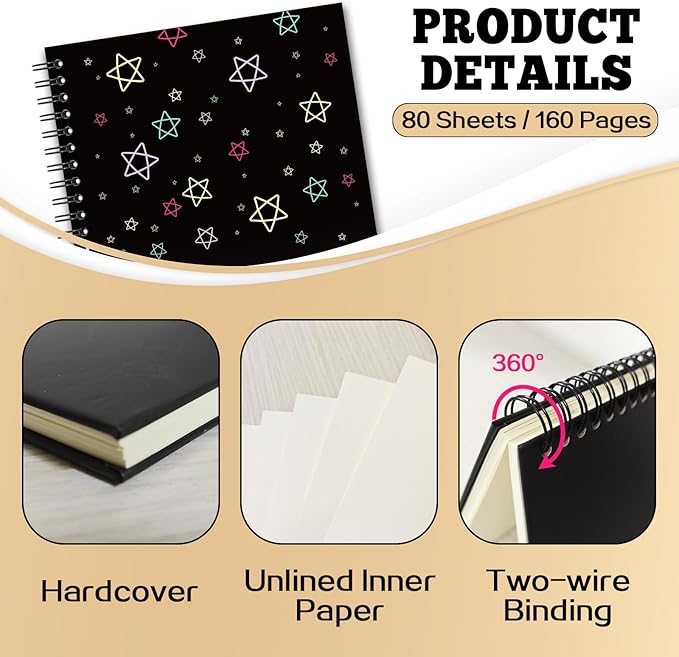 YAZMEEN Inspirational Blank Spiral Notebook(160 Pages) Never Forget How Amazing and Capable I am Hardcover Notebook Journal Positive Gift Funny Encouragement Gift for Teacher Student Colleague Friend