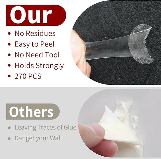 80 Pack Acoustic Foam Panels 1" x 12" x 12" Sound Proof Foam Panles Soundproofing Noise Cancelling Wedge Panels for Home Office Recoding Studio with 420PCS Double-Side Adhesive