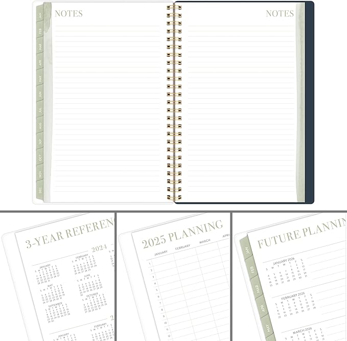 Cambridge 2025 Planner by Leah Bisch, Weekly & Monthly, 5-1/2" x 8-1/2", Small, Floral (LB34-200-25)