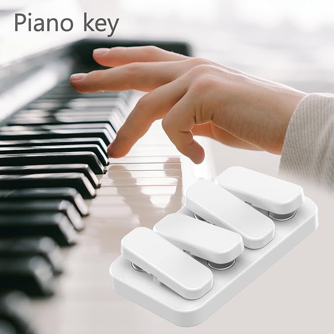 Metal Fidget Slider EDC Fidget Clicker Fidget Toys Adults (Cream White)