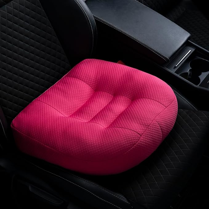 WSGJHB Seat Cushion Pillow for Office Chair/Car, Comfort Car Booster Seat Cushions for Short People Effectively Increase Field of View and Lower Back Fatigue Relief Adult Booster Chair Cushion