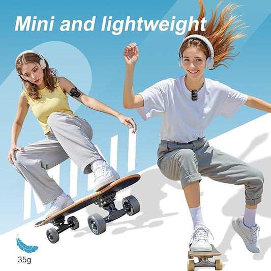 128GB MP3 Player - Clip MP3 Player with Bluetooth 5.3, Portable Music Player with FM Radio, Voice Recorder, Pedometer, Mini Design Ideal for Sport, Earphones Included