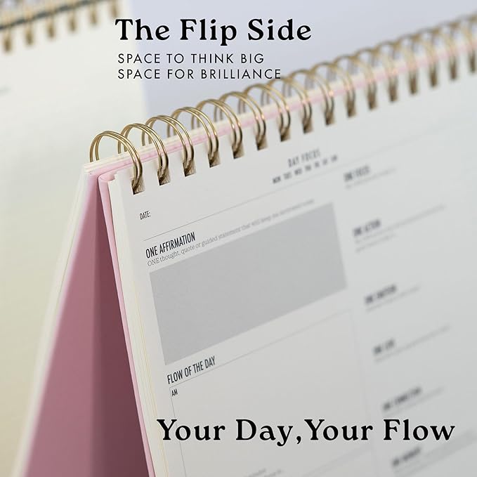 One Focus Notepad Daily Desk Planner for ADHD, Goal Setting, Mindfulness & Time Management – Undated, Compact Planner for Focus, Anxiety Relief & Neurodivergent Adults, A4 size