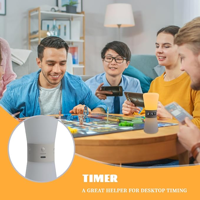 LED Adjustable Meditation Timer Hourglass with 1-99 Minutes preset | Pomodoro Technology Visual Hourglass and Productivity Silence Kids/Adult Time Management Tool | ADHD Dining Table Timer and Focus