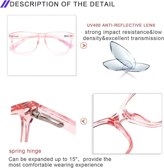 SIGVAN Progressive Multifocal Computer Glasses Women Men Blue Light Blocking Reading Glasses Spring Hinge Readers