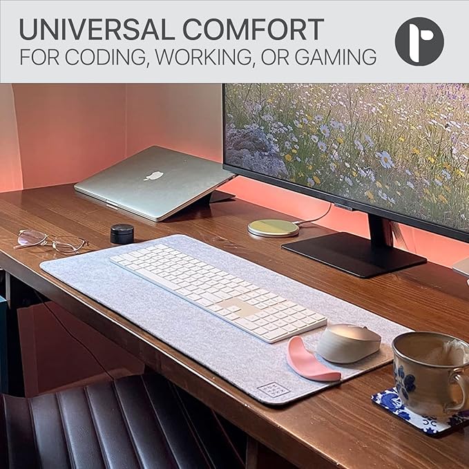 Glider V3 2025 - The Original Ergonomic Gliding Palm Rest, Sliding Wrist Pad That Moves with Your Mouse, Physician Designed for Carpal Tunnel Syndrome, Lightweight Wrist Rest (Gray)