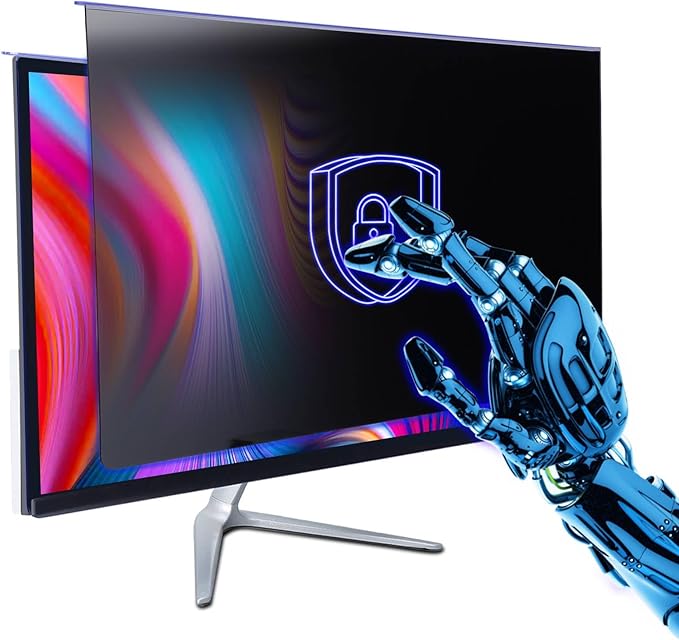 Computer Privacy Screen Filter 22 Hanging Monitor Privacy Screen Protector for 16:10 Aspect Ratio Widescreen Computer Monitor, Eye Protection Anti Glare Blue Light Screen Protector