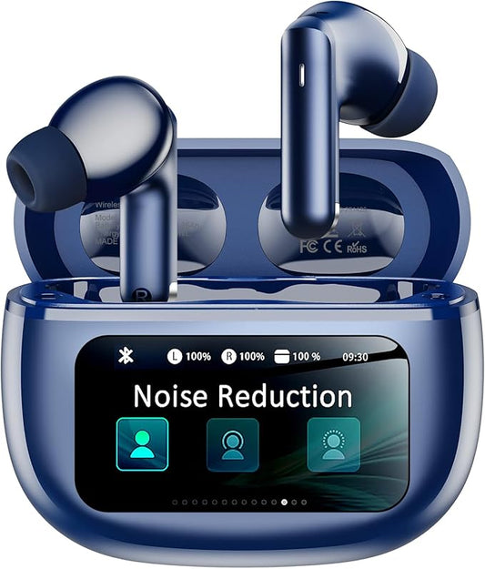 Wireless Earbuds, Ear Buds Active Noise Cancelling with Charging Case, 6.0 Bluetooth Earbuds with AI Clear Calls, 40H Playtime for Sports & Working, Stereo Sound Headphones for iPhone/Android/iPad