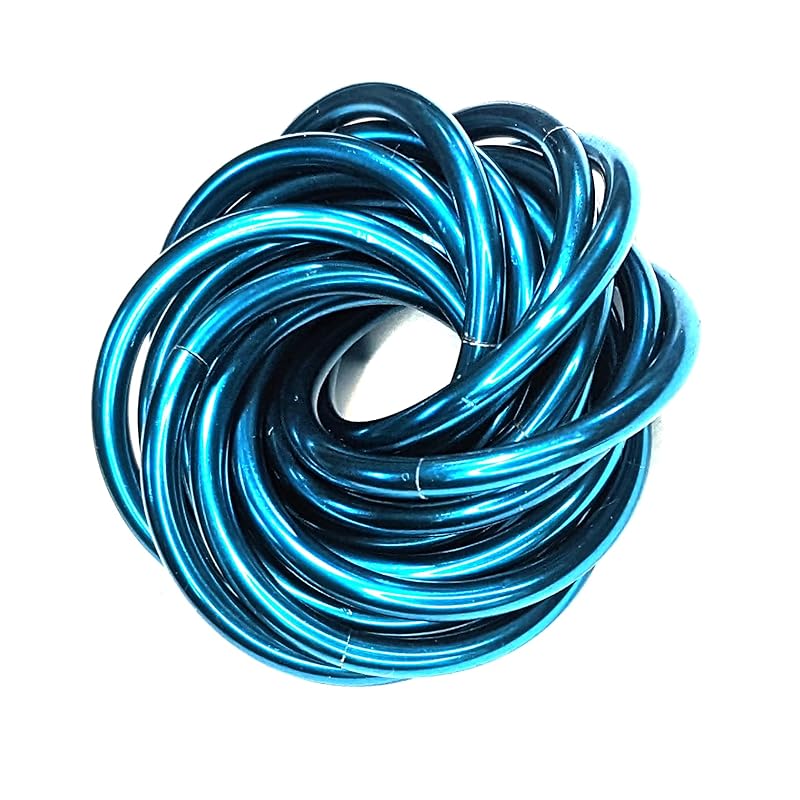 Möbii Fidget Ball (Solid Color): Quiet Mobius ADHD Anxiety Stim Stress Relief Toy Tool for Home Travel Office or Desk (XL(Daydream), Half, Deep Sea)