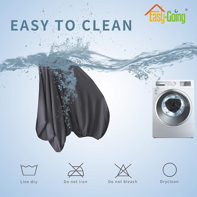 Easy-Going Stretch Cushion Cover Sofa Cushion Furniture Protector Sofa Seat Sofa slipcover Sofa Cover Soft Flexibility with Elastic Bottom(Chair Cushion,Dark Gray)