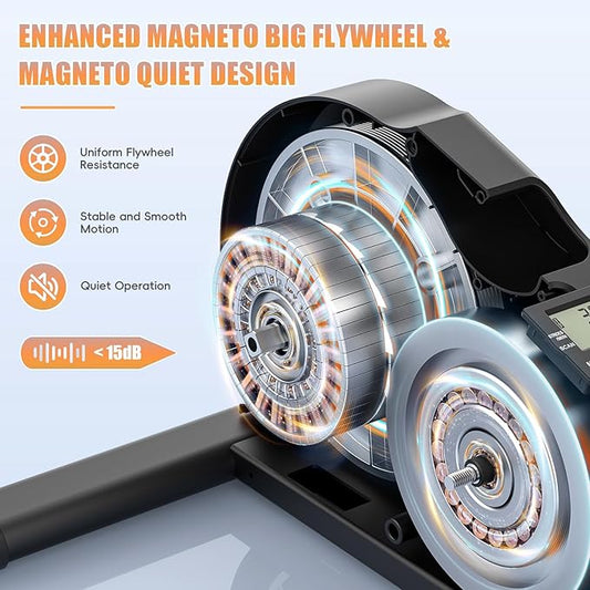 ANCHEER Under Desk Elliptical, Under Desk Bike Pedal Exerciser, Fully Assembled Leg Exerciser 2 in 1 Seated Standing Elliptical, Ultra-Quiet Mini Elliptical Machines for Home Office Use