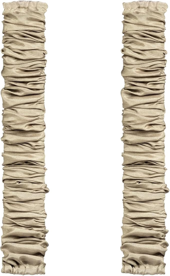 2 Pcs Fabric Cord Cover & Chandelier Chain Cover Each 6 Feet Long, Easy to Install, Ideal for Chandeliers, Lighting, Wire, Cable Management and Hiding (Grey)