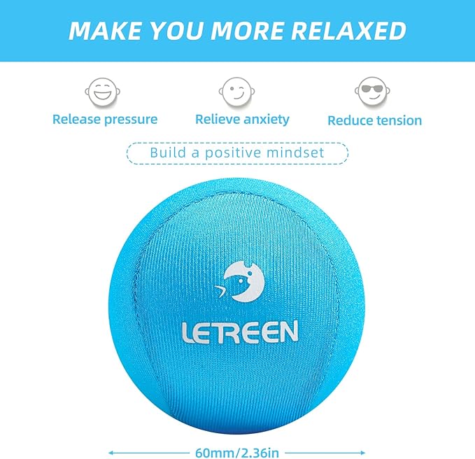 Stress Ball, Tri-Density Stress Balls for Adults & Grip Strengthening, Squeeze Balls for Hand Therapy, Squishy Stress Ball, Hand Strengthener Ball, Hand Balls for Therapy