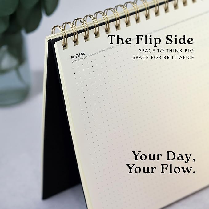 One Focus ADHD Notepad Planner: Undated Daily Desk Planner, Time Management, Focus, and Goal Setting – Mindfulness and Anxiety Relief for Neurodivergent Adults & Productivity Support, A4 size – Linen