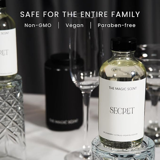 Secret Diffuser Oil - Hotel & Home Luxury Scents - Diffuser Oil Scents for Home Designed for Use in All Diffusers - 8.5 fl oz, 250 mL