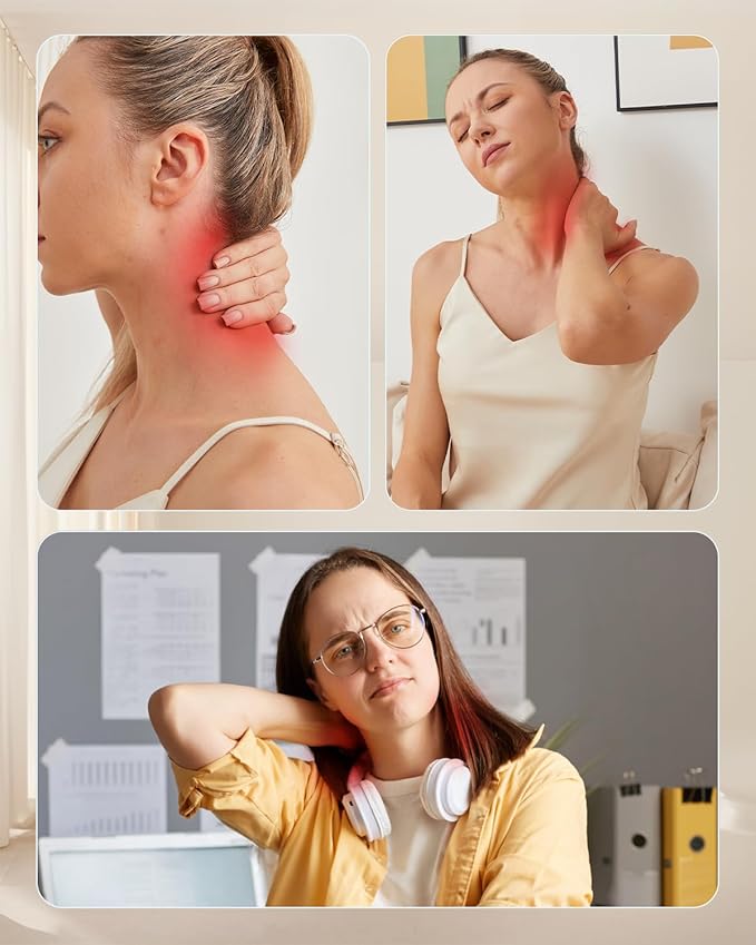 Cordless Neck and Shoulder Massager with Soothing Heat, Upgarded 6D Deep Tissue Kneading, Shiatsu Massager for Neck,Shoulder,Back, Gifts for Men Women Mom Dad