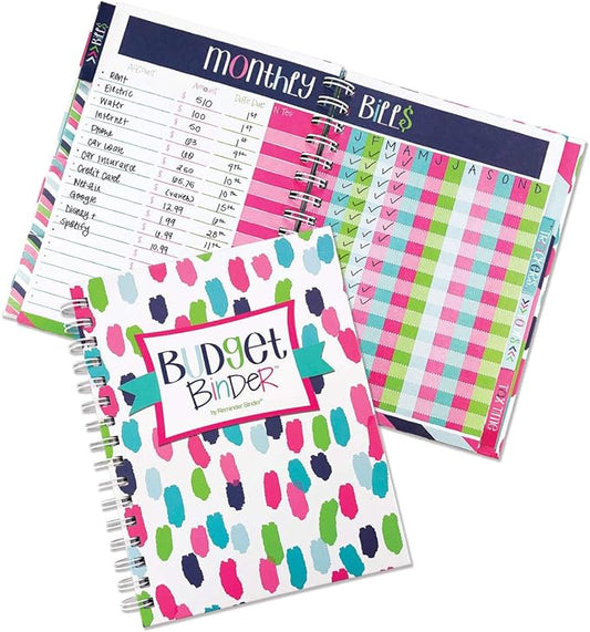 12-Month Budget Planner Bill Tracker Organizer w/Calendar & Pockets for Financial Management 354 Stickers | Budget Binder™
