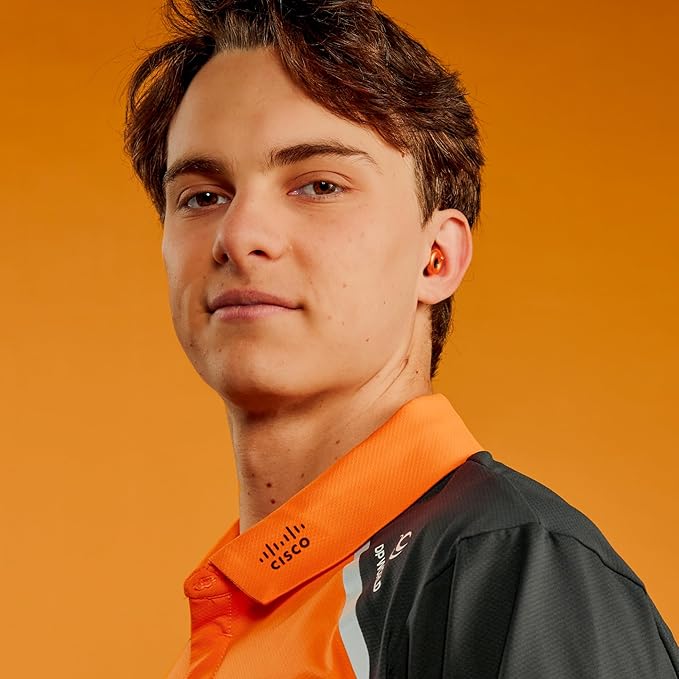 McLaren Formula 1 Team x Loop Switch 2 Adjustable Earplugs – 3 Modes for Ultimate Control | Flexible Noise Reduction for Focus, Motorsports, Travel & More | 20-26 dB (SNR) Noise Reduction